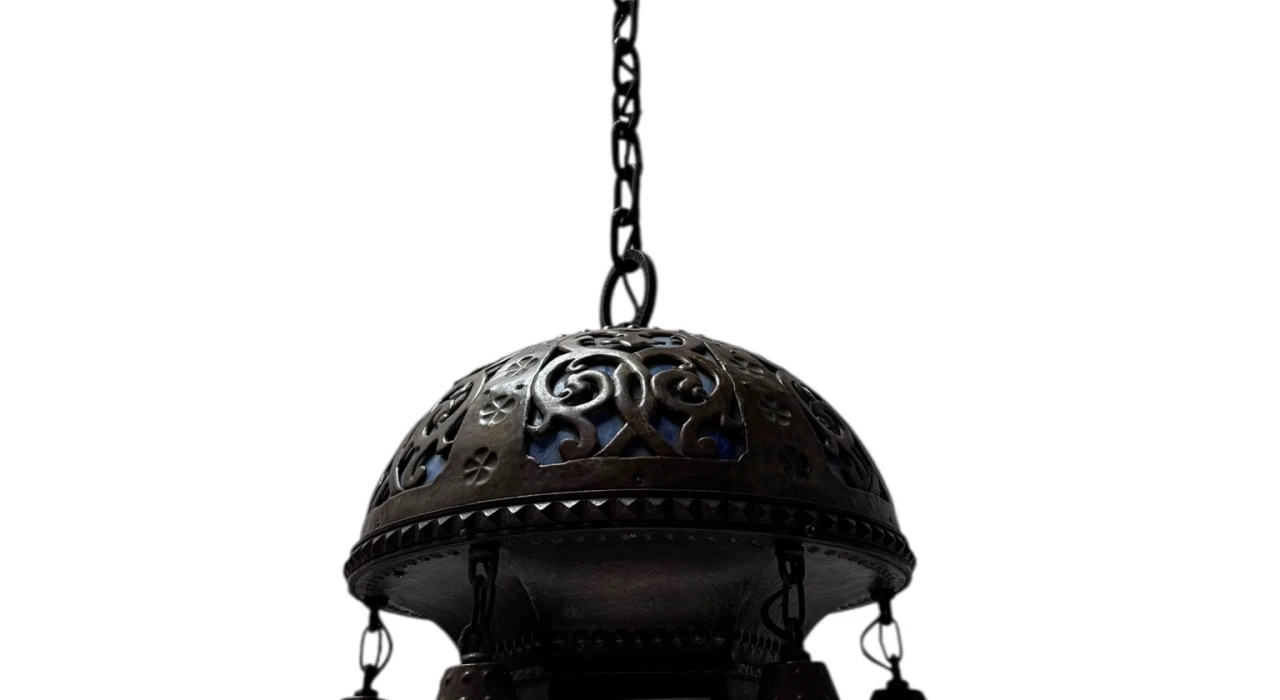 Vienna Secession Art Nouveau Chandelier Austria, 1900s